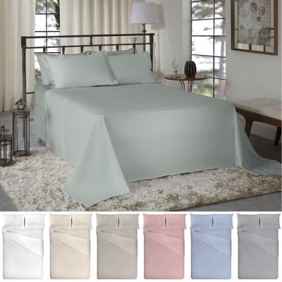 Jogo de Cama King Size Liso 300 Fios Nova América Pérola