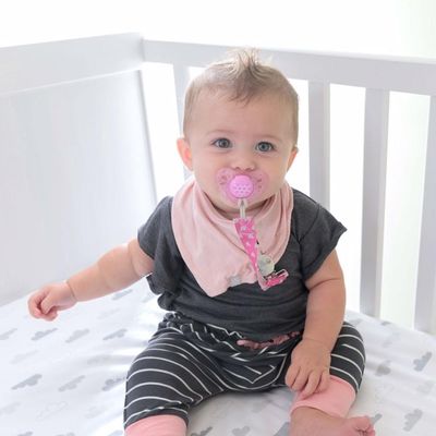Prendedor De Chupeta Fashion Clip Chicco Rosa