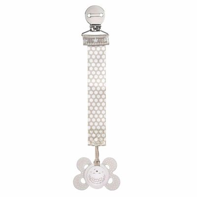 Prendedor De Chupeta Fashion Clip Chicco Branco