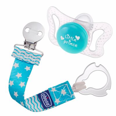 Prendedor De Chupeta Fashion Clip Chicco Azul