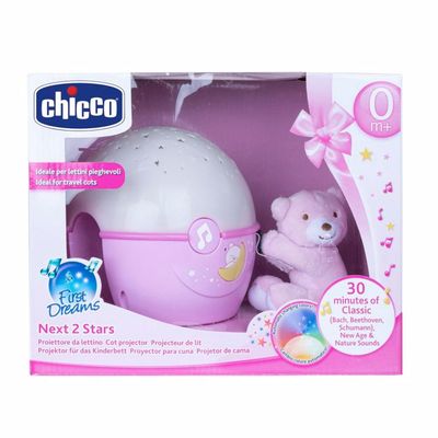 Projetor Berço Next 2 Stars Chicco Rosa