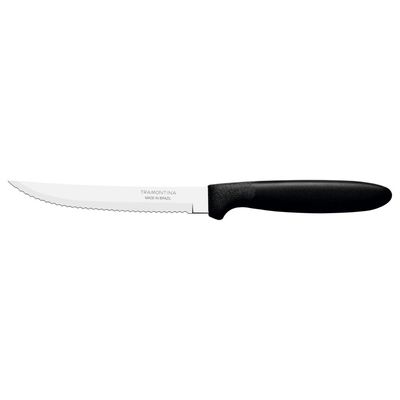 Kit 6 Faca Churrasco Tramontina Ipanema Inox Preto 5"