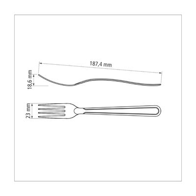 Kit 3 Garfo de mesa Inox Buzios - Tramontina