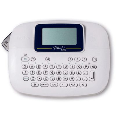 Rotulador Brother Eletronico Portatil Branco com 3 Fitas - PTM95WTBP