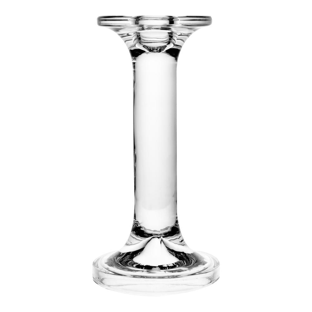 Castiçal Para Vela De Vidro Creta 9cm x 9cm x 18,5Cm