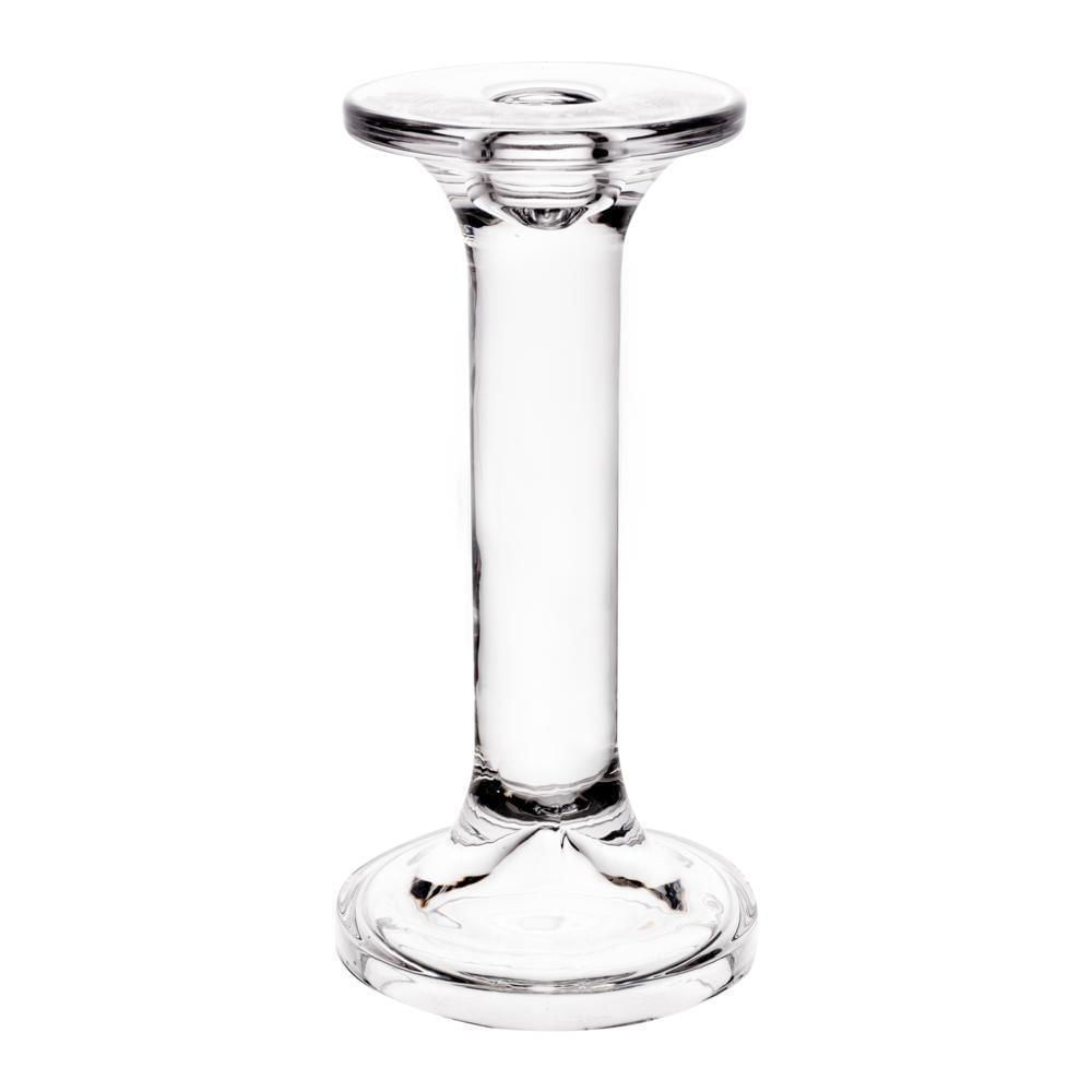 Castiçal Para Vela De Vidro Creta 9cm x 9cm x 18,5Cm