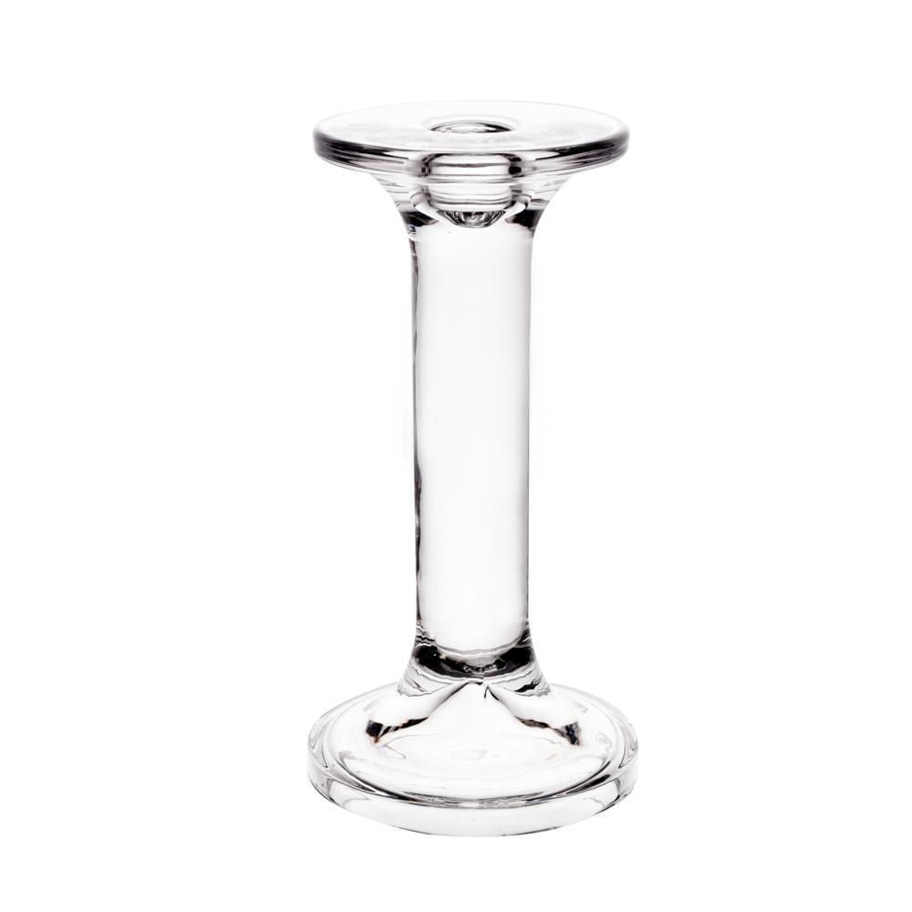 Castiçal Para Vela De Vidro Creta 8cm x 8cm x 16Cm