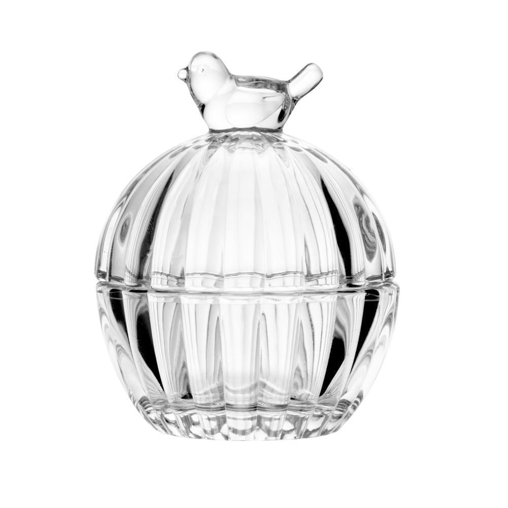 Potiche De Cristal Bird 8cm x 8cm x 9,5Cm