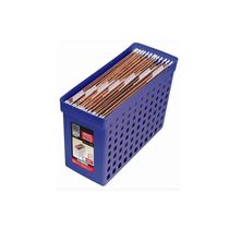 Arquivo Estreito Com Furação Office Line Azul - Ordene