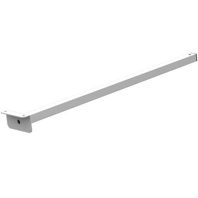 Suporte Refletor Fachada Banner Braço 60 Cm Branco