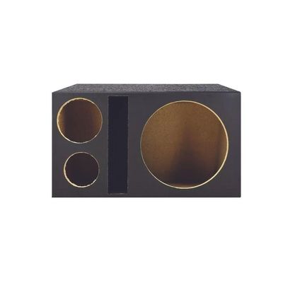 Caixa Rlp Vazia Para 1 Alto Falante 12"+1 Driver + 1 Tweeter Acarpetada Duto Rasgado