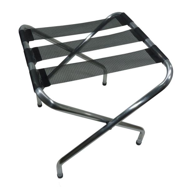 Suporte De Mala Dobrável Em Alumínio Reforçado Zaka Cor:preto Preto