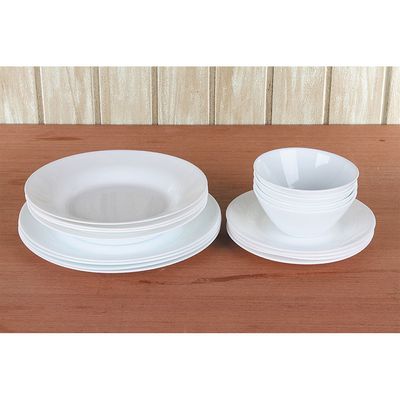 Aparelho de Jantar 16 Peças de Vidro Opaline Menu Duralex