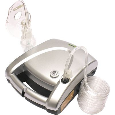 Nebulizador a Ar Comprimido G-Tech Nebcom V Bivolt Prata