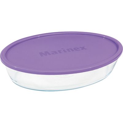 Assadeira Oval com Tampa 1,6l 6343 Marinex Sortida