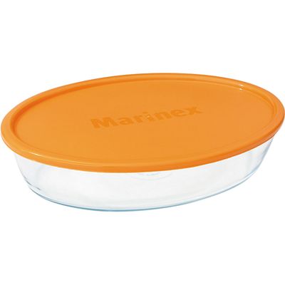 Assadeira Oval com Tampa 1,6l 6343 Marinex Sortida