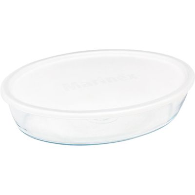 Assadeira Oval com Tampa 1,6l 6343 Marinex Sortida