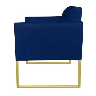 Kit 01 Namoradeira e 02 Poltronas Marisa Suede Base
