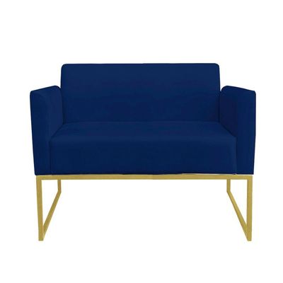 Kit 01 Namoradeira e 02 Poltronas Marisa Suede Base
