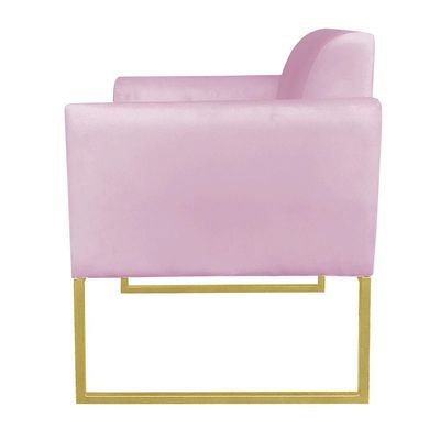 Kit 01 Namoradeira e 02 Poltronas Marisa Suede Base