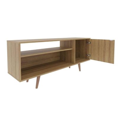 Rack Bancada p/TV R1486 até 42 Polegadas Amêndoa - Tecno Mobili