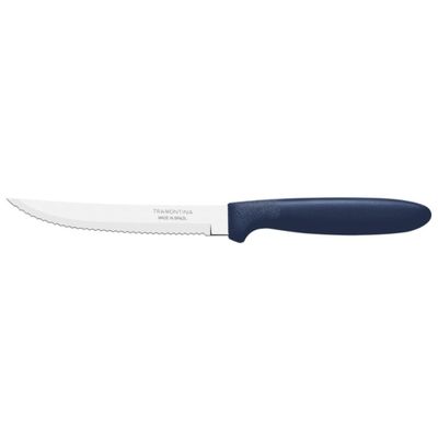 Kit 24 Faca Churrasco Tramontina Ipanema Inox Azul 5"