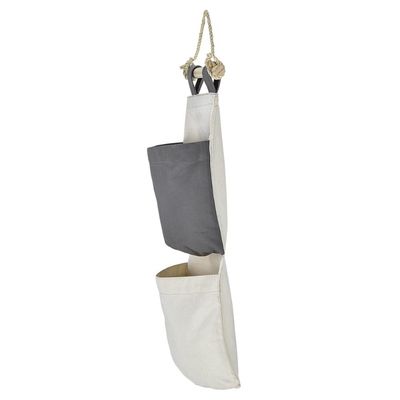 Organizador Tramontina em Lona com 2 Bolsos e Corda para Pendurar