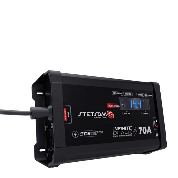 Carregador de Bateria / Fonte Stetsom INFINITY BLACK 70A Digital