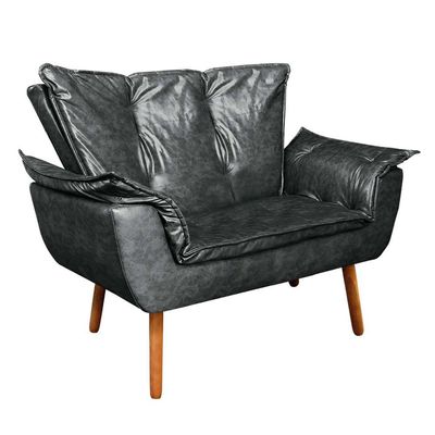 Kit 01 Namoradeira E 02 Poltronas Opala Corano Preto