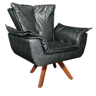 Kit 01 Namoradeira E 02 Poltronas Opala Corano Preto