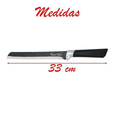 Faca Para Pão Em Aço Inox 33cm Chef Henrique Fogaça 8 Polegadas