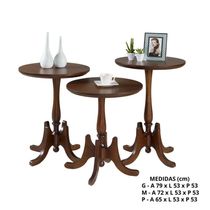 Mesa Apoio Alta Madeira Imbuia P