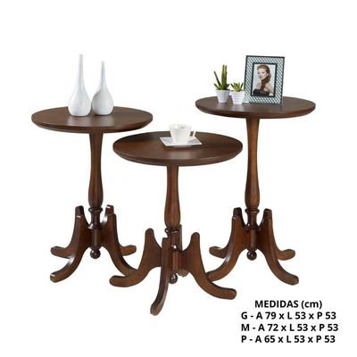Mesa Apoio Alta Madeira Imbuia P