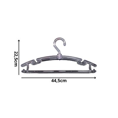 Kit 25un. Presilha Grande Transparente Com Silicone Cristal