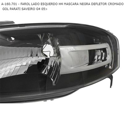 Farol Original Volkswagen Mascara Negra Gol/ Parati/ Saveiro G4 2005 Novo Esquerdo