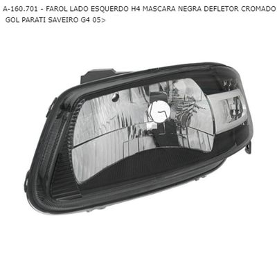 Farol Original Volkswagen Mascara Negra Gol/ Parati/ Saveiro G4 2005 Novo Esquerdo