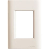 Placa 3 Postos 4x2 Tramontina Giz Branca Soft Touch Sem Suporte Tramontina