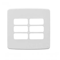 Placa 4X4" 6 Posições Composé Branco
