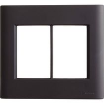 Placa 6 Postos 4x4 Tramontina Giz Preta Soft Touch Sem Suporte Tramontina