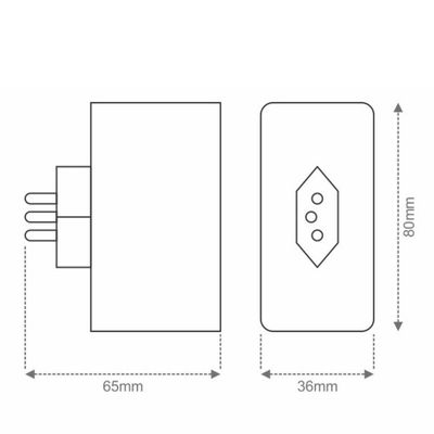 Plug Taschibra Smart 16a Wi-fi Automação Casa Inteligente