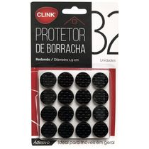 Protetor Para Moveis De Borracha 1,9cm - (kit 32pçs) Clink