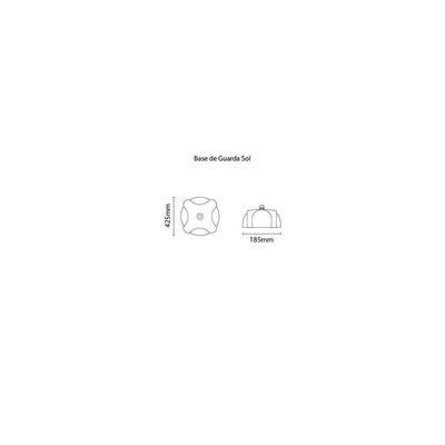 Base Para Guarda-sol Tramontina Basic Em Polipropileno Branco Tramontina