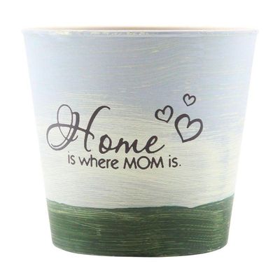 Kit 2 Mini Vasos De Planta Cachepot Estampados Decorados 12,5cm
