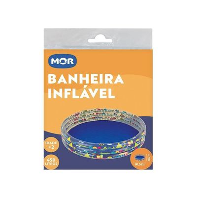 Banheira Inflável Infantil Fundo Do Mar 450 Litros Mor