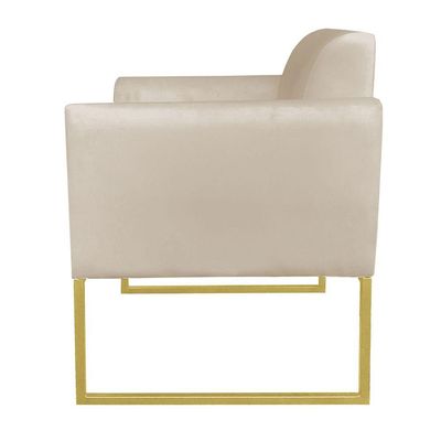Kit 01 Namoradeira e 02 Poltronas Marisa Suede Base