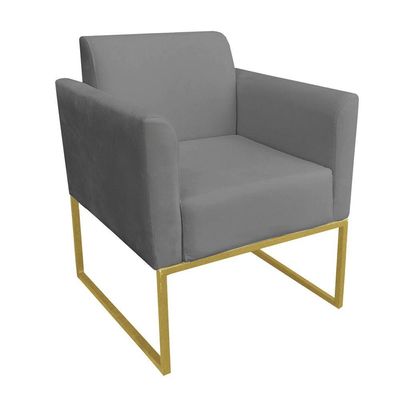 Kit 01 Namoradeira e 02 Poltronas Marisa Suede Base