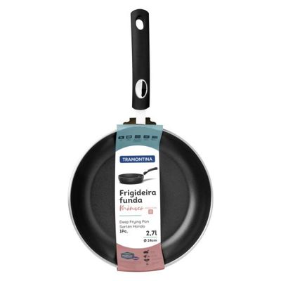 Frigideira Funda Tramontina Monaco Induction em Aluminio com Revestimento Interno e Externo Antiaderente Starflon Premiu
