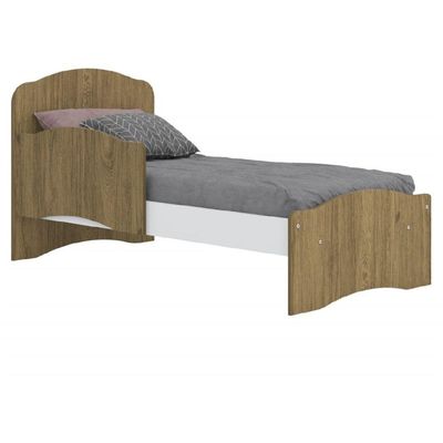 Berço Mini Cama 3 Em 1 Bala De Menta Henn Rústico Branco Hp