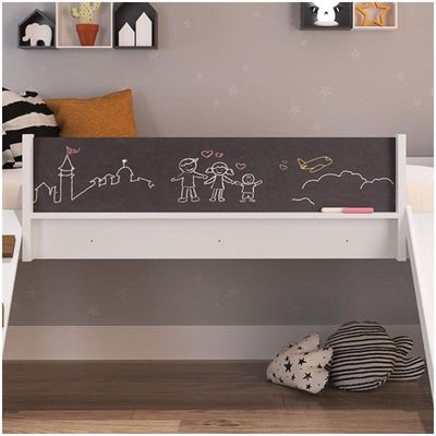 Cama Infantil Playground Com Escorregador E Quadro Branco