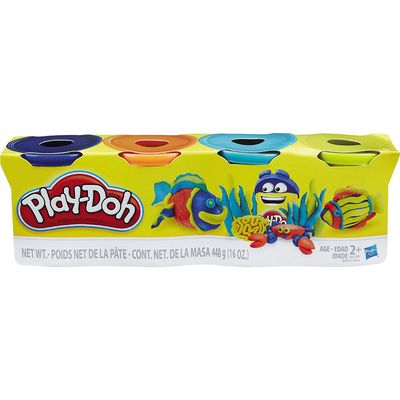 Massa Play-Doh com 4 Potes B5517 Hasbro Sortidos